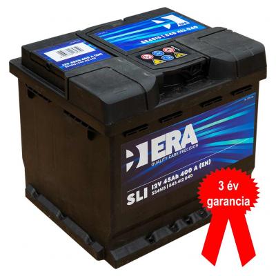 ERA SLI S54515 akkumulátor, 12V 45Ah 400A J+ EU, magas, 3 év garancia!